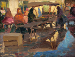 Study from a Marketplace, around 1925.