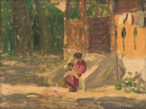 In front of a House, around 1920.