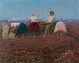 Potato Picking, 1924.