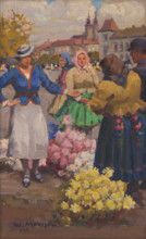 Flower market, 1936.