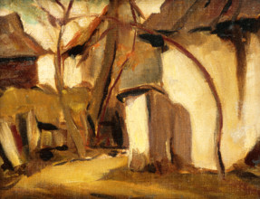 Village yard, c1930.