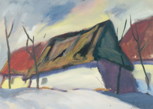 Village scene, c1930.