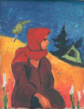 Village Girl in a Red Scarf, around 1931.