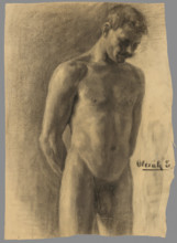 Study of a male nude, 1910-1920.