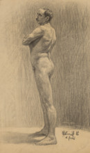 Study of a male nude, 1910-1920.