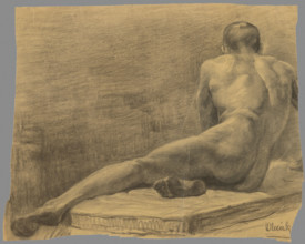 Study of a seated man, 1909-1920.