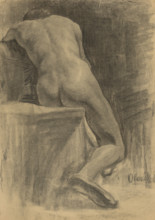 Study of a seated man, 1910-1920.