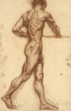 Study of a man at a horizontal bar, 1910-1920.
