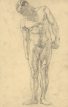 Study of a male nude, 1943.