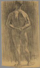 Study of a male nude, 1908.