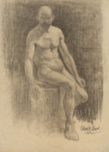 Study of a male nude, 1908.