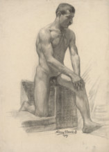 Study of a male nude, 1909.