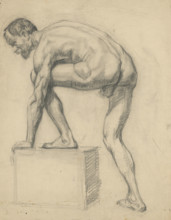Study of a male nude, 1910-1920.