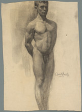 Study of a male nude, 1910-1920.