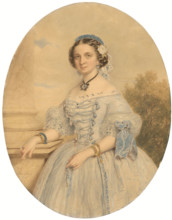 Portrait of a lady, 1860.
