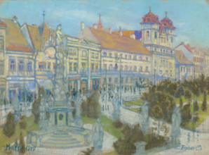 On the main street in Kosice, 1919.