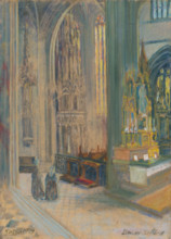 Interior of the Kosice cathedral, 1919.