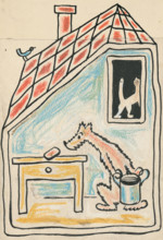 2. A Story about a Dog and a Cat, around 1928. Additional Info: Illustrations for the book - Josef