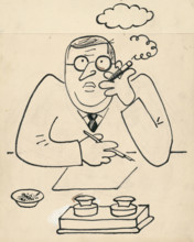15. Talking about a dog and a cat, around 1928. Additional Info: Illustrations for the book - Josef