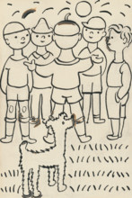 30. Talking about a dog and a cat, around 1928. Additional Info: Illustrations for the book - Josef