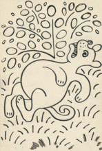 10. The Tale of the Dog and the Cat, around 1928. Additional Info: Illustrations for the book -