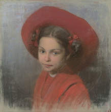 Portrait of the artist's daughter Georgina, 1910.