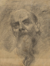 Study of a Man's Head, 1890-1900.
