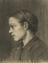 Girl's head, 1894.
