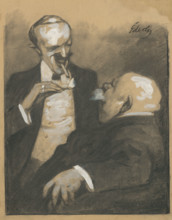 Smoking men, 1893-1898.