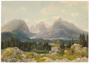 View of the Tatras, 1861/1863.