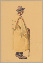 Study of a peasant, around 1920.
