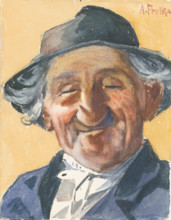 Old man's head, 1905-1925.