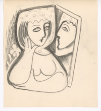 Woman with a mirror, 1938.
