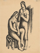Two girlfriends, 1929.