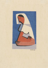 Girl at the table, 1936.