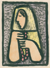 Woman with a rosary, around 1933.