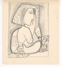 Woman with a flower pot, 1938.
