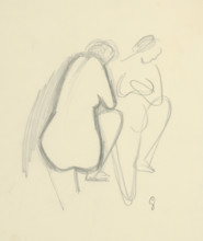 Two female nudes, 1936-1937.