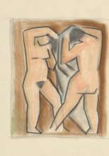 Two women after a bath, 1932.