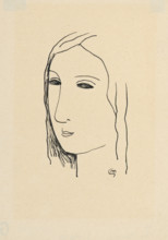 Girl's head, 1928-1929.