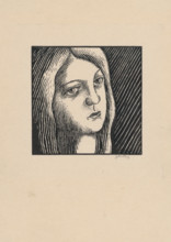 Woman's head, around 1925.