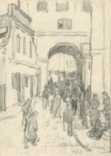 Street traffic, 1918.
