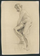 Study of a male nude, around 1894.