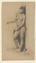 Standing woman nude, 1887.