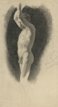 Nude with raised hands, 1857.