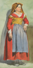 Woman in an Italian costume, 1851-1853.