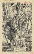 9.- Fire, 1936. Additional Info: Illustration for the book cachticka pani by J.Niznansky, published