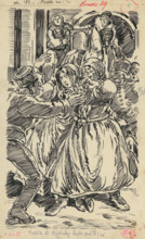 6.- Kidnapping, 1936. Additional Info: Illustration for the book by J.Niznansky cachticka pani,