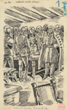1.- The Council, 1936. Additional Info: Illustration for the book by J.Niznansky cachticka pani,