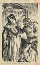 8.- Deva and Ficko, 1936. Additional Info: Illustration for the book cachticka pani by J.Niznansky,
